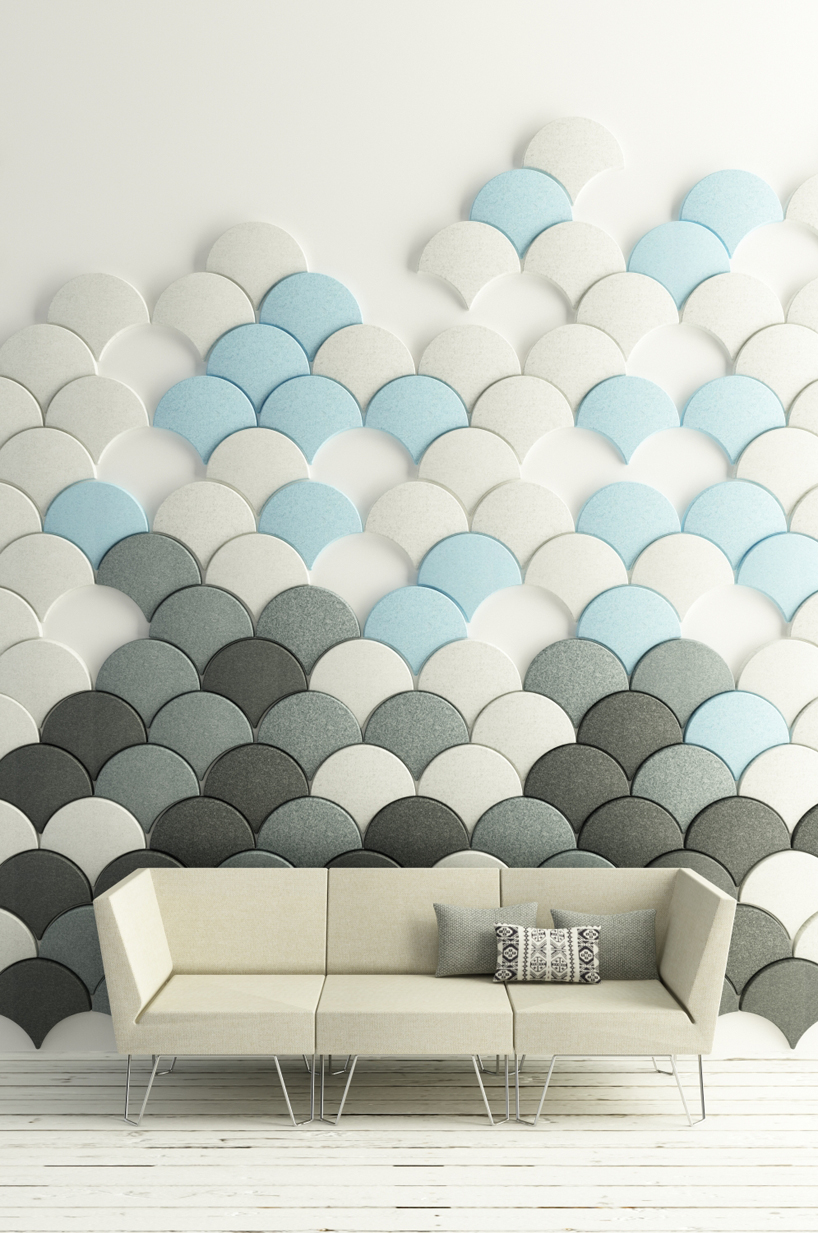 Give your walls an artistic insulation using Ginkgo acoustic panels by