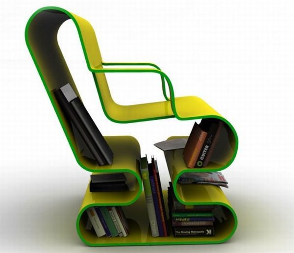 8 Unique Chairs With Built In Bookcase For Bookworms Homecrux Here