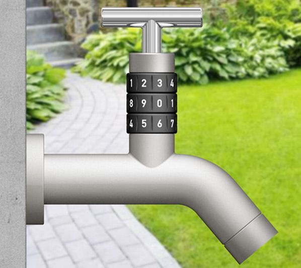 Locko outdoor faucet features numerical lock to curb water wastage Locko outdoor faucet features numerical lock to curb water wastage