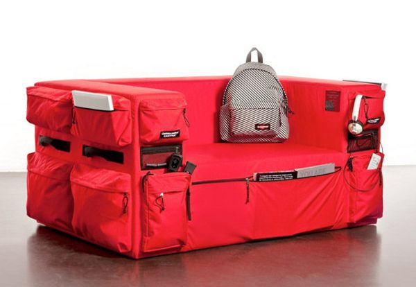 Eastpak backpack Sofa has pockets everywhere to store all you've got