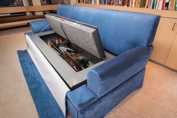 This bulletproof Couchbunker comforts as well as protects you