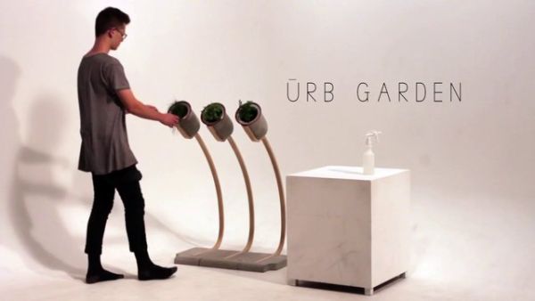 Urb-garden is a vertical planter for the urban gardener