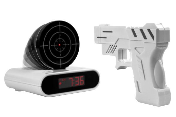 iBright LLC Gun Alarm: Shoot your way out of bed with accuracy