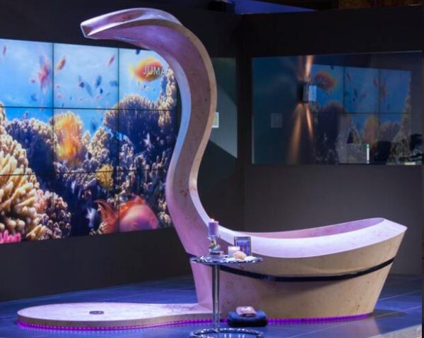 Juma Exclusive presents Jumamba, snake-shaped bathtub shower combo