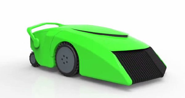 EcoMow self-powered robotic lawnmower uses trimmed grass pellets for fuel