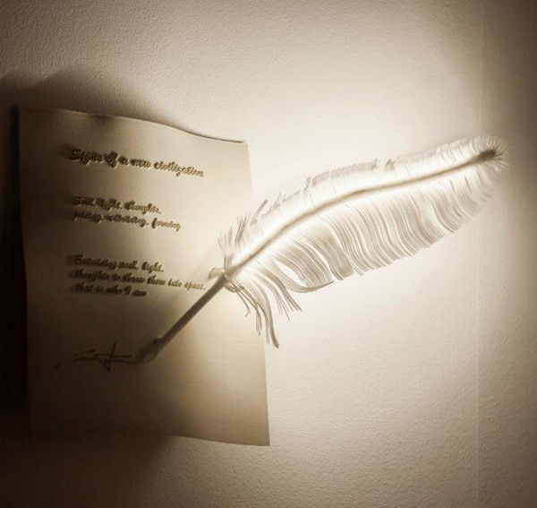 Plune Lamp adds a magical touch to your interiors with its glow