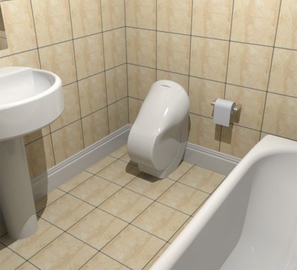 Iota Folding Toilet is an efficient solution for saving space and water