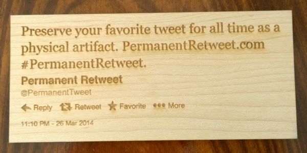 Get your favorite tweet as an artifact with Permanent Retweet