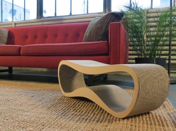Lui Cat Scratcher by Modko makes lounging and scratching so much fun