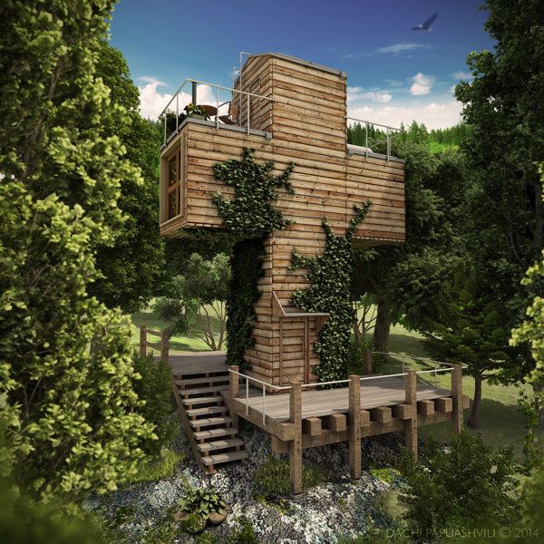 Self-sustainable Skit micro house by Dachi Papuashvili