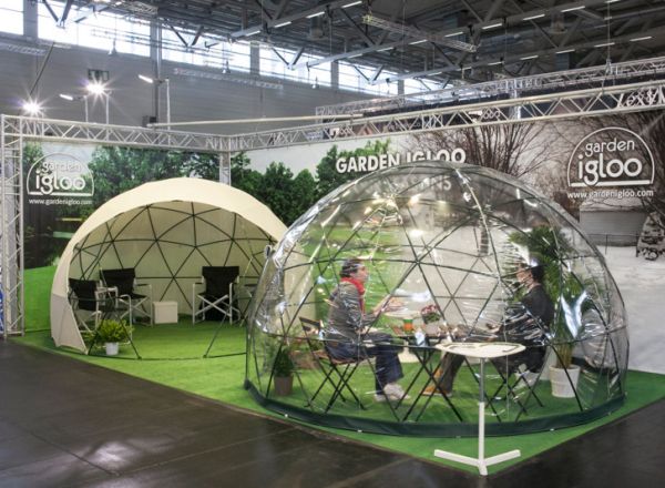 Semi-spherical Garden Igloo is tiny outdoor living space ...