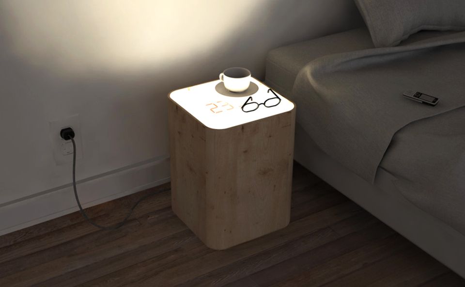 Clock Side Table by Soriano Blanco