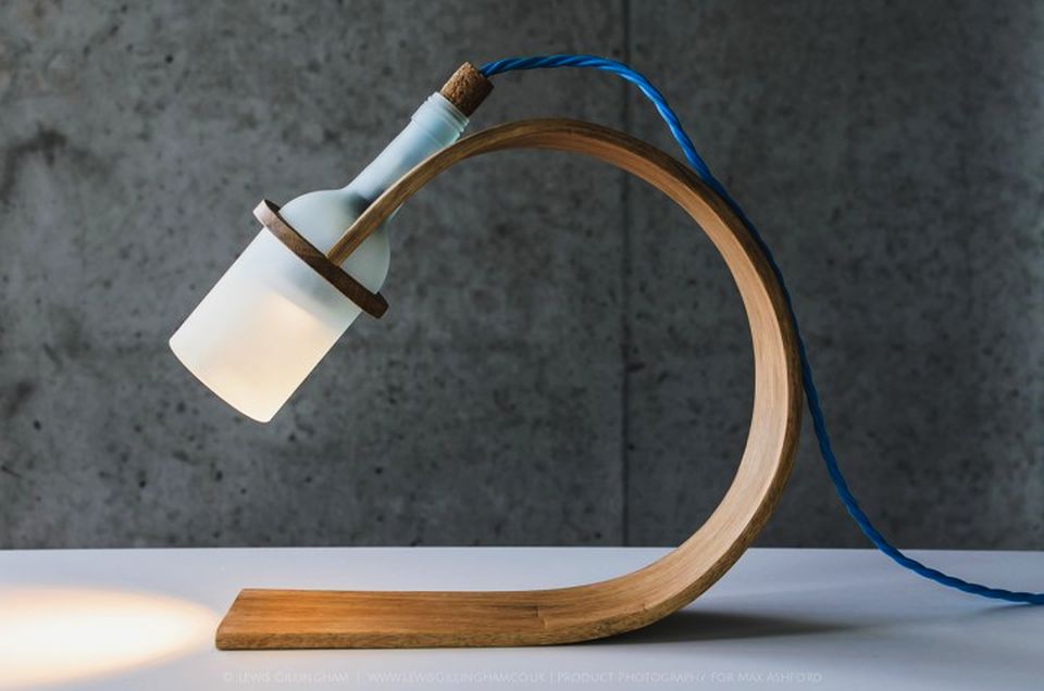 Quercus Sustainable Desk Lamp Made Out Of Reclaimed Materials