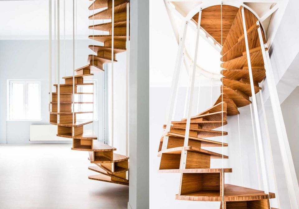 olmo spiral staircase with clever storage system homecrux olmo spiral staircase with clever storage system homecrux