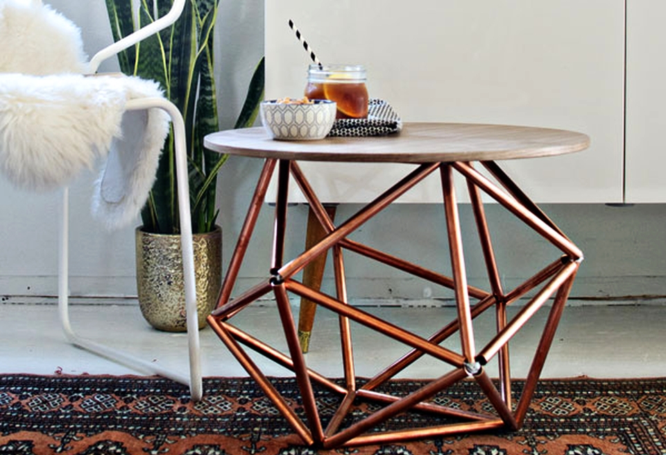 diy side table with