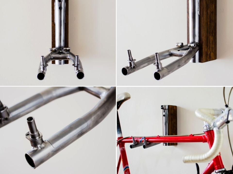 Turn old bike frame into minimalist bicycle storage unit ...