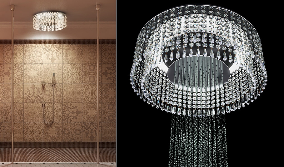Exquisitely Utile Bathroom Designs By Qs Supplies Homecrux Chandelier Shower Exquisitely Utile Bathroom Designs By Qs Supplies