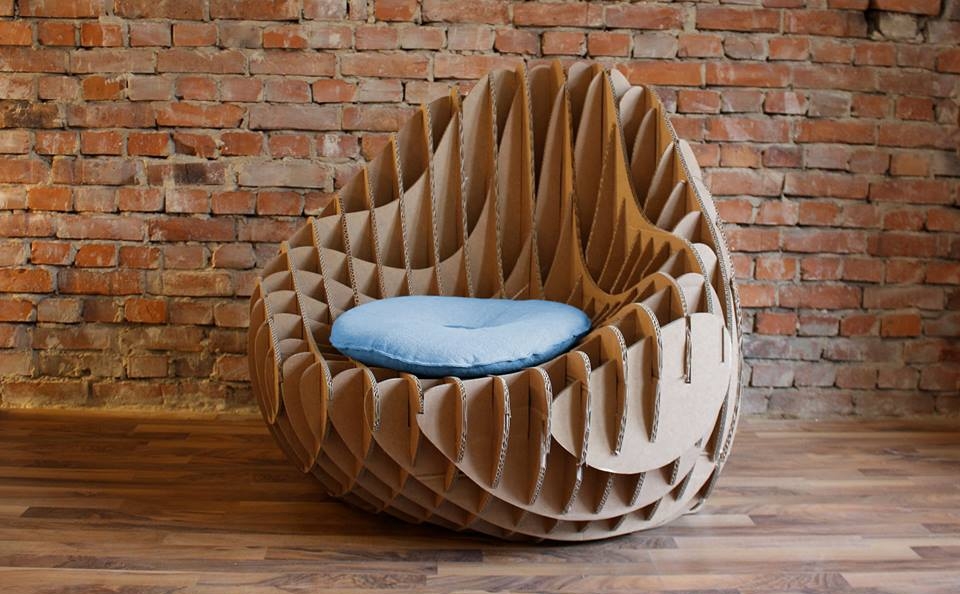 Mc  Recycled Cardboard Armchair By Nordwerk Design 