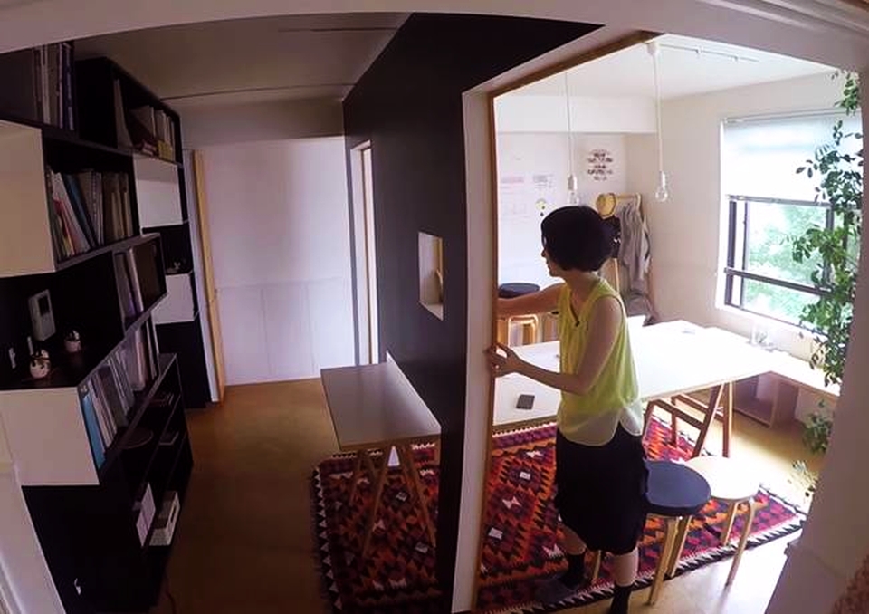 Tokyo Switch Apartment Transform Into Home Office With Sliding Tokyo Switch Apartment Transform Into Home Office With Sliding Walls