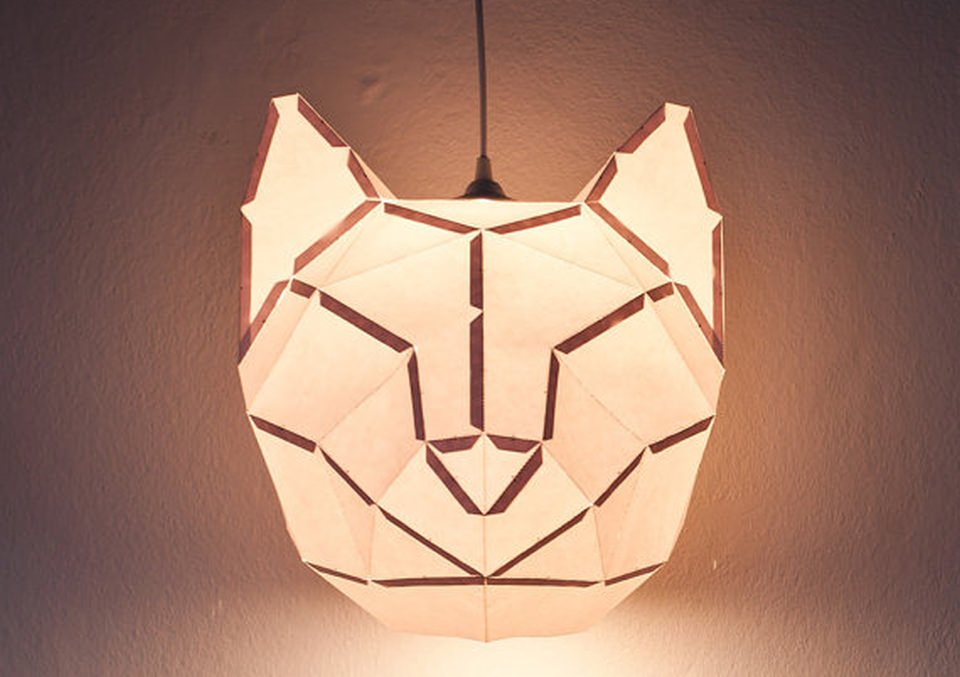 10 Whimsical Wildlife Shaped Lamps For Animal Diy Cat Shaped Paper Lamp