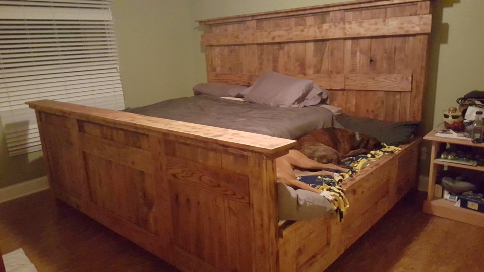 King Size Bed With Dog Insert King Size Bed With Dog Insert