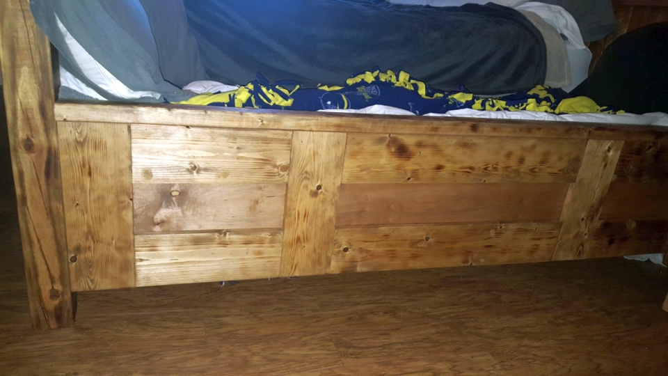 Handmade King Size Bed Designed To Lodge Your Furry Friends King Bed With Dog Insert