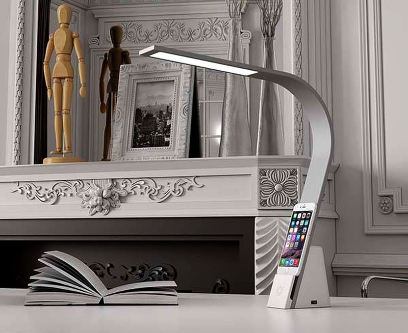 Lux Brooklyn Desk Lamp Is Easy Charging Dock For Electronics Homecrux