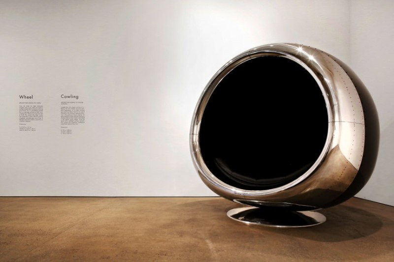 737 Cowling Chair Is Made From Upcycled Aircraft Parts