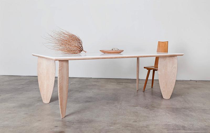 This Surfboard Table Creates Striking Statement In Dining Area