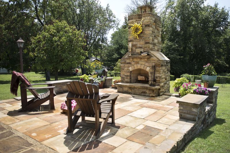 Diy Stonework Donora Man Builds Patio And Outdoor Fireplace At Home