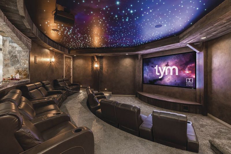 Mine Shaft Themed Home Theater Is A Coal Miner S Dream E