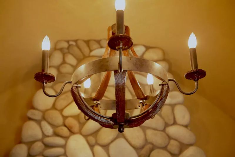 Candles used uniquely to brighten space