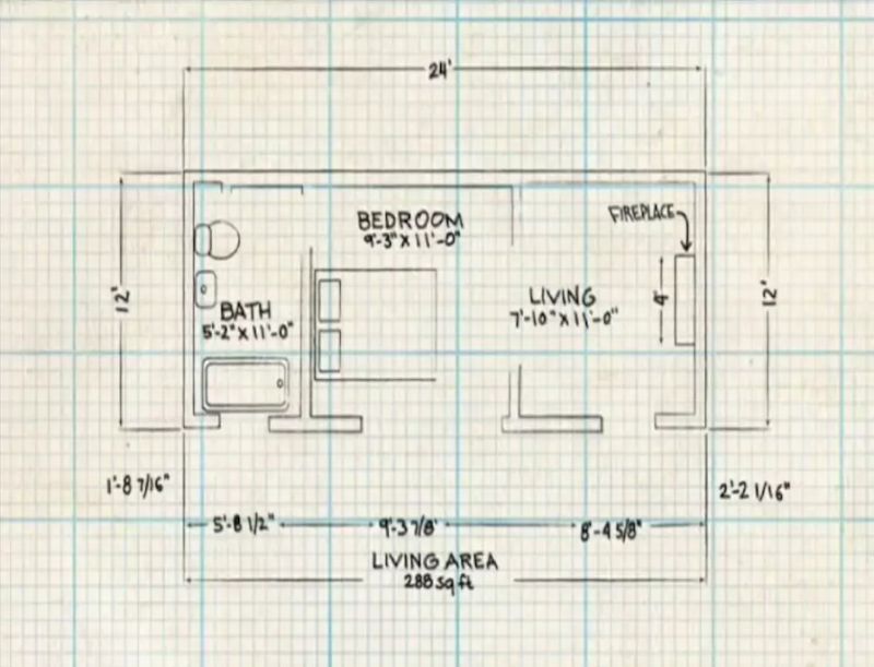 Blueprint of the Hobbit House
