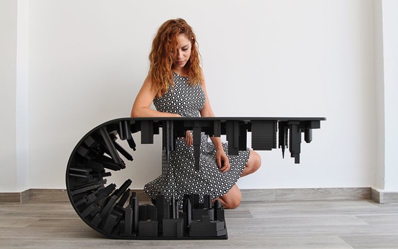 inspired wave city coffee table goes all black inspired wave city coffee table goes all black