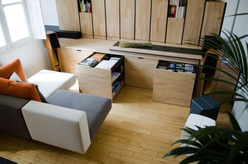 Transformer Style Storage Solutions Maximize This Micro Apartment