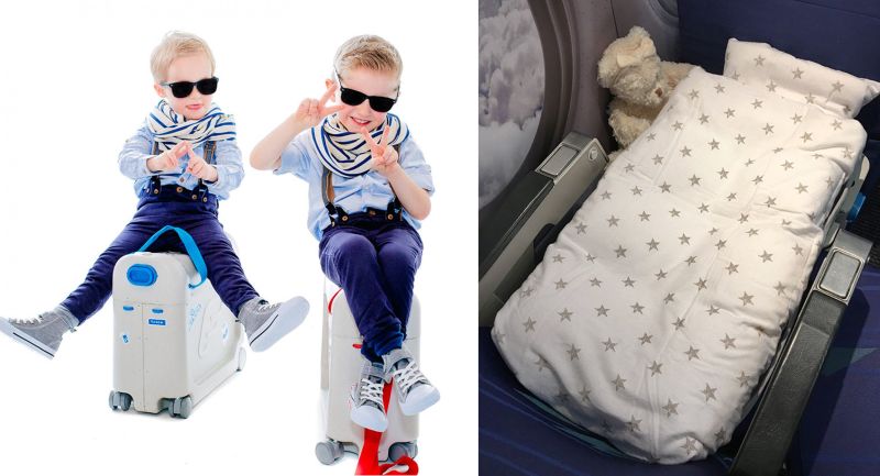 JetKids BedBox Ride On Suitcase Comfy In Flight Bed For Kids
