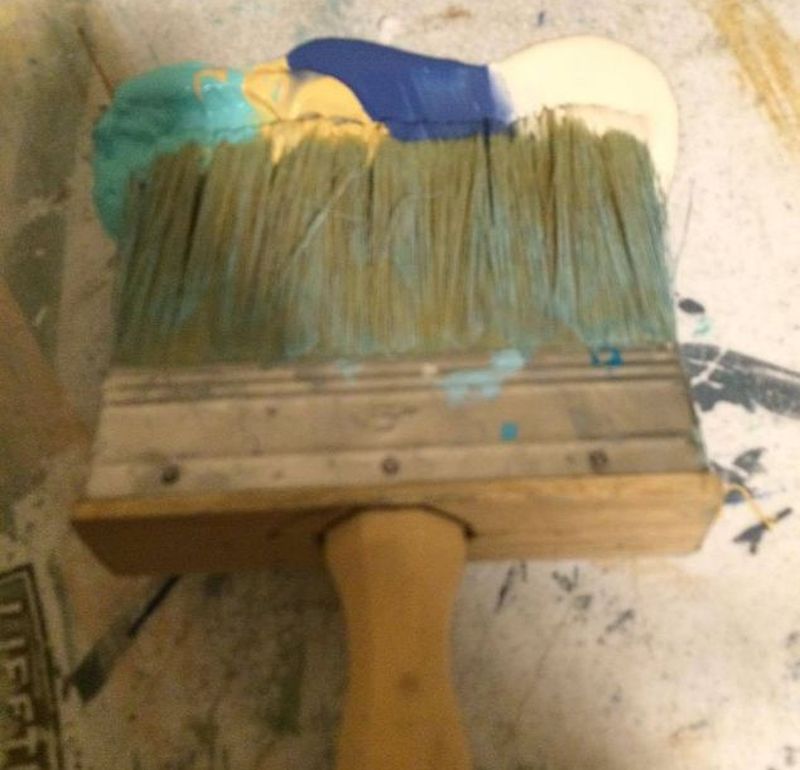 Dip the brush in paint