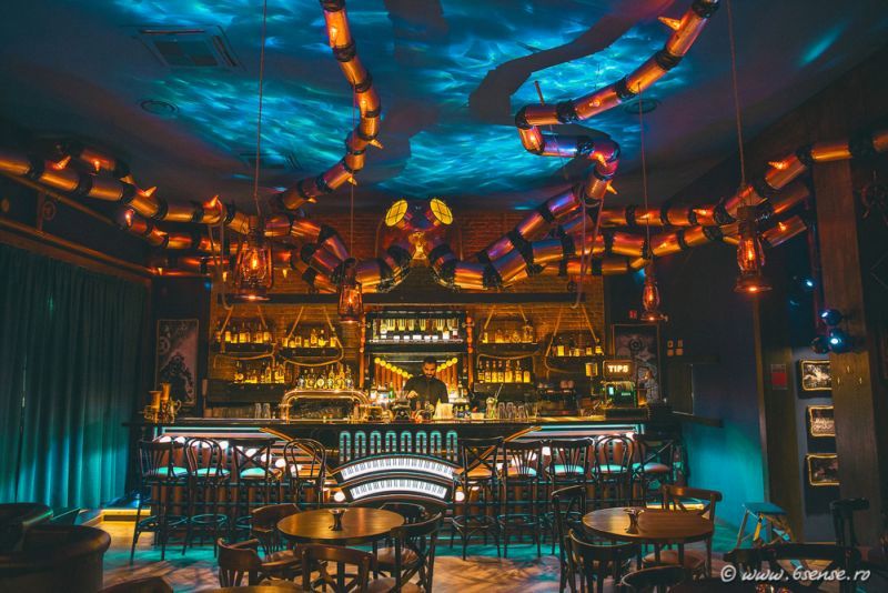 The Abyss Pub In Italy Gets Mind Boggling Steampunk Interiors