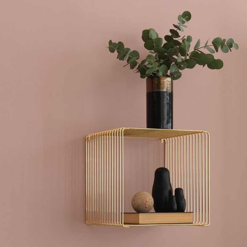 Panton Wire modular shelf doubles as a side table