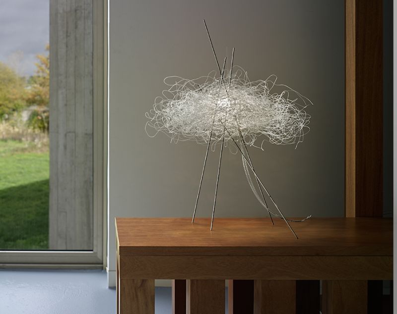 Pili lamp collection by Arturo Alvarez looks like an illuminating bird’s nest