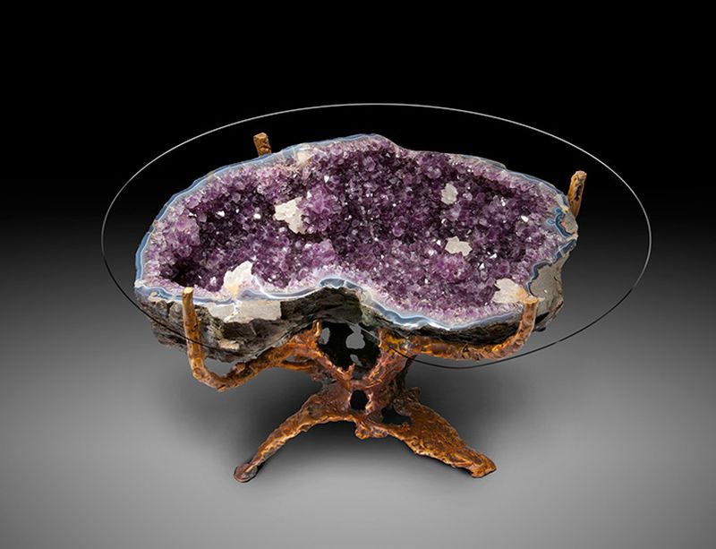 Beautifully Designed Geode Tables by Lawrence Stoller