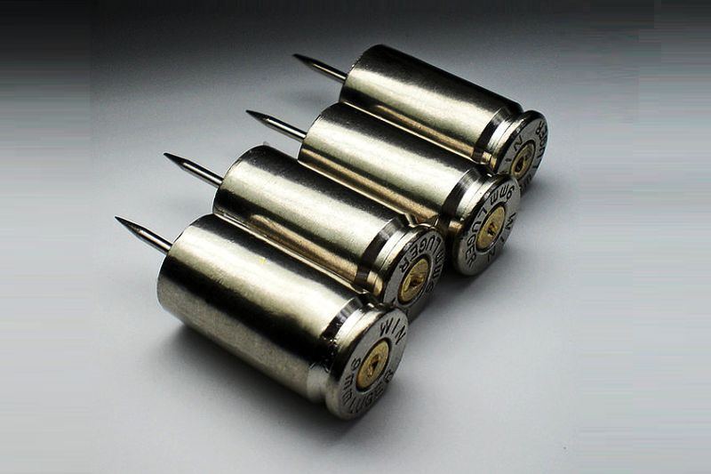 Winchester Nickel push thump pins