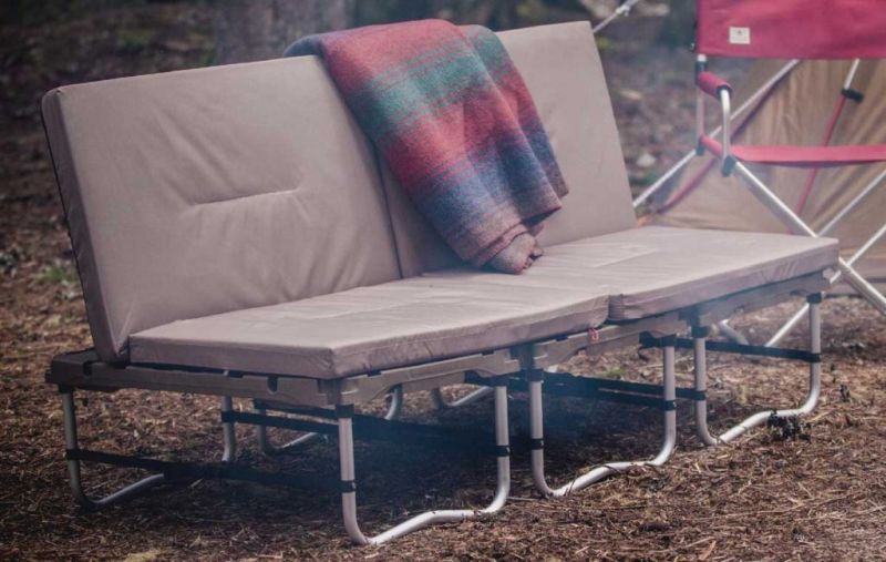 Campfield Futon Transforming outdoor furniture for camping and