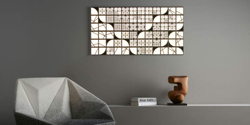 Kumiko Modular Oled Wall Tiles Function As Lighted Art