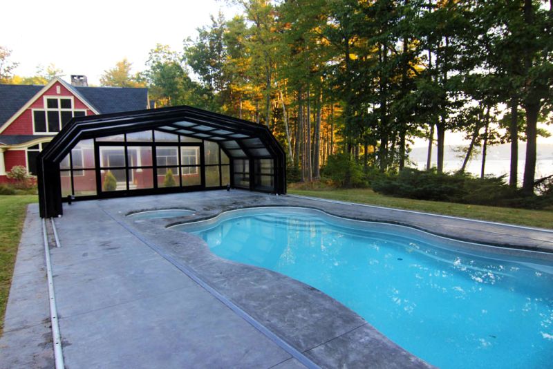 swimming pool in roof