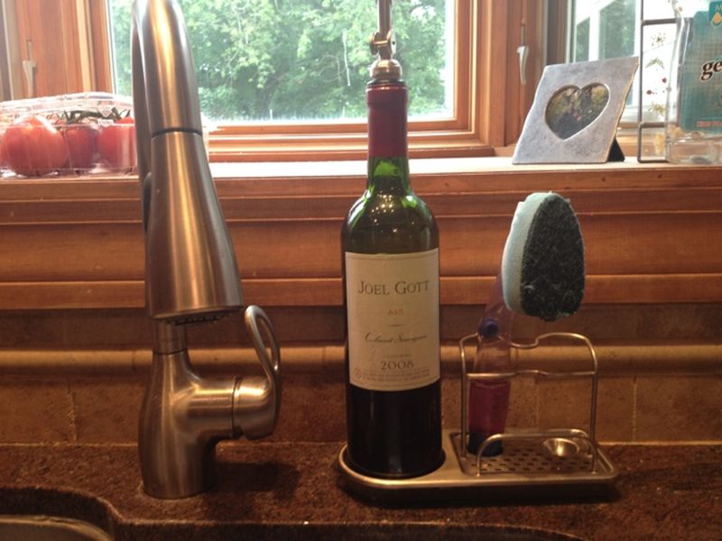 Recycled Wine Bottle Soap Dispenser