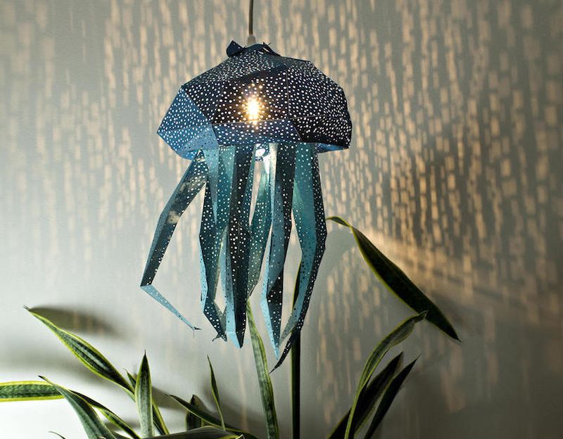 Vasililights Studio Crafts Paper Lamp Shades In Shape Of Aquatic Animals Diy Lamp Shades Vasililights