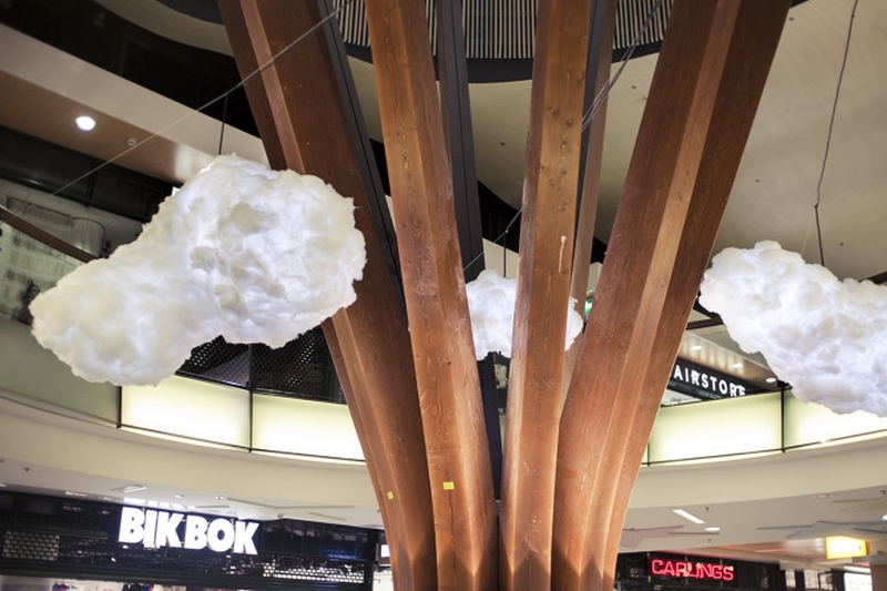 Ceiling hanging cloud lamp