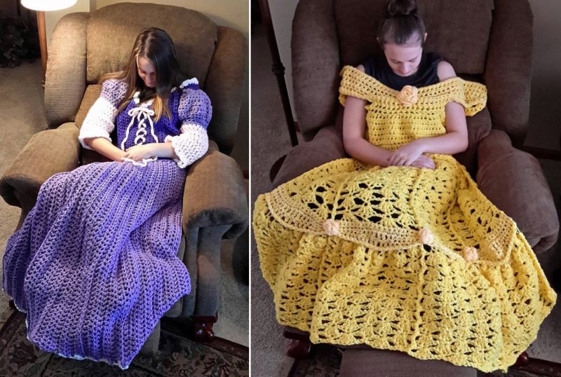 Kansas Woman Knits Beautiful Disney Inspired Blankets That Look