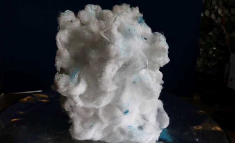 DIY LED cloud lamp